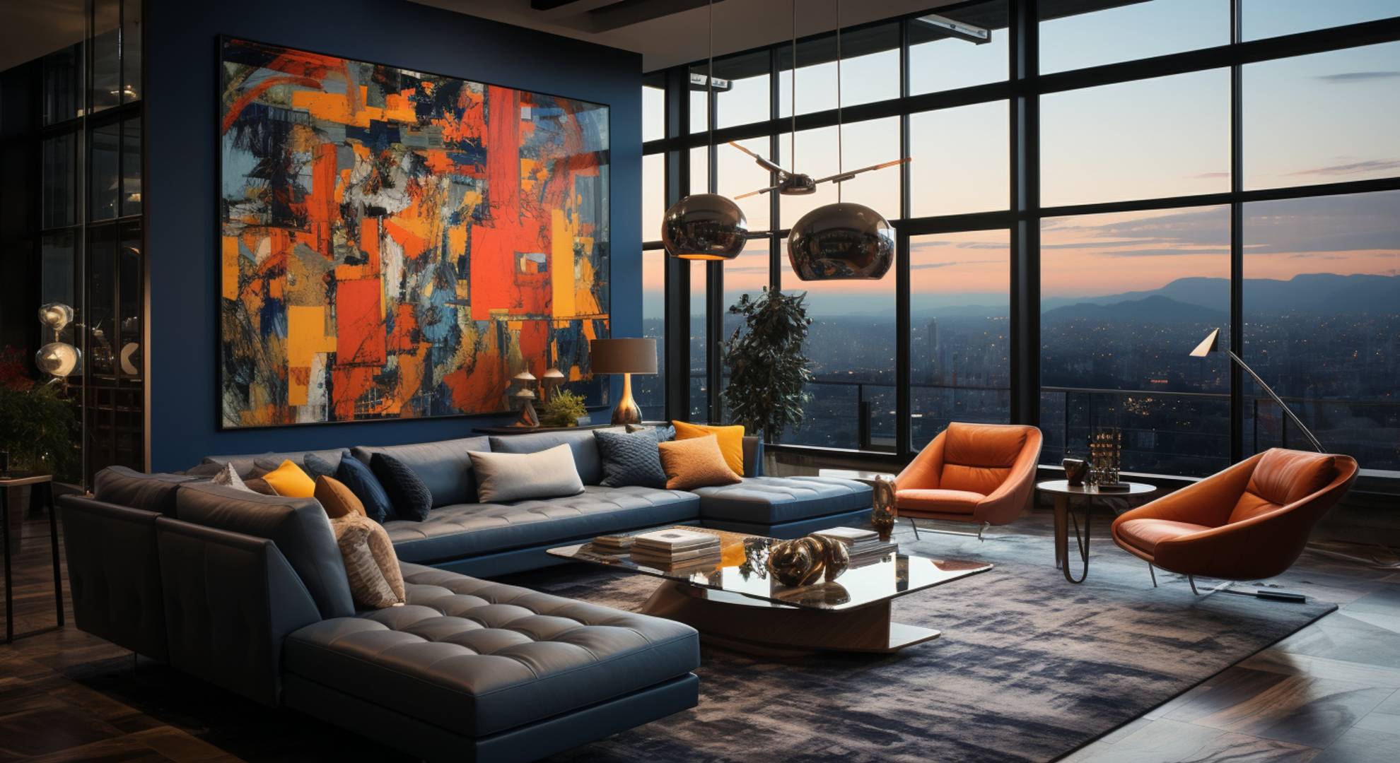 2400-interior-design-modern-levande-rum-fonster-visa-fantastisk-se-av-de-stad-horisont-lagenhet-rum-ai-generativ